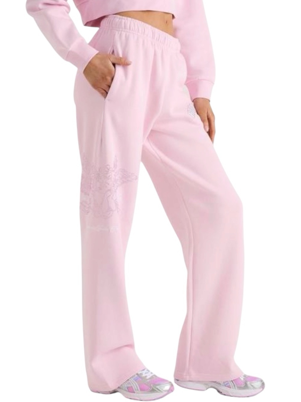 Hoodrich Cherish Bling Wide Leg Sweatpant
